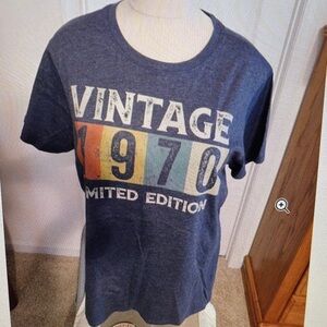 Vintage port 1970 Limited Edition xl ladies T-Shirt - Blue